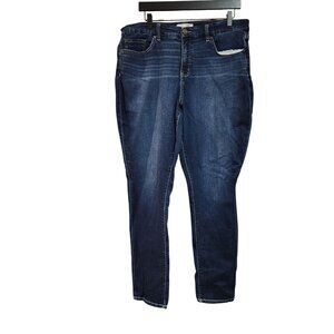 BKE Denim Gaby Womens Dark Wash Skinny Jeans 32x32